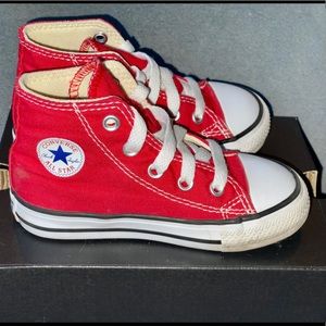 Red Converse High Tops